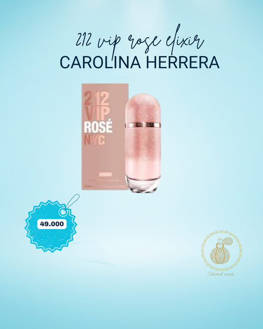 212 VIP ROSE ELIXIR MUJER DE CAROLINA HERRERA MUJER 100ML EDP NUEVO