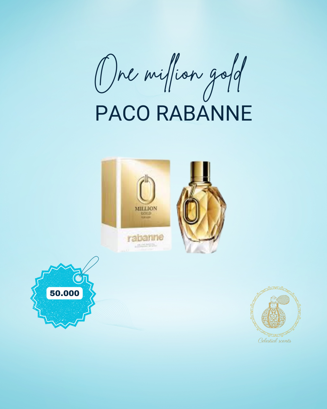 ONE MILLION GOLD MUJER 90ML EDP PACO RABANNE NUEVO