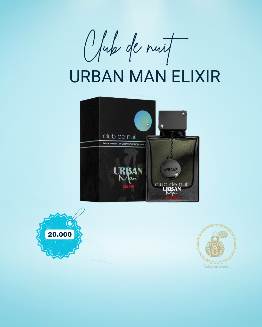 CLUB DE NUIT URBAN ELIXIR DE ARMAF HOMBRE 105ML EDP