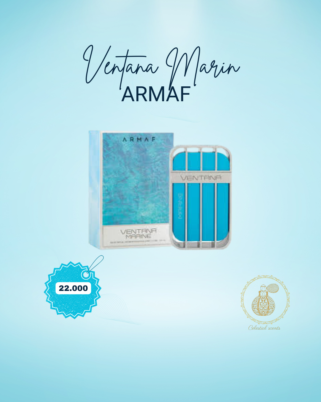 VENTANA MARINE DE ARMAF UNISEX 105ML EDP NUEVO