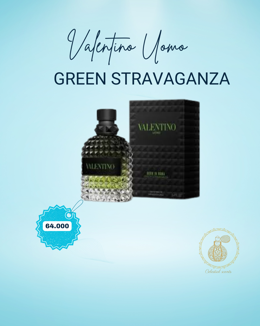 VALENTINO UOMO BORN IN ROMA GREEN STRAVAGANZA DE VALENTINO HOMBRE 100ML EDT